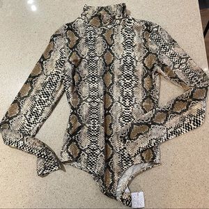 Animal print bodysuit